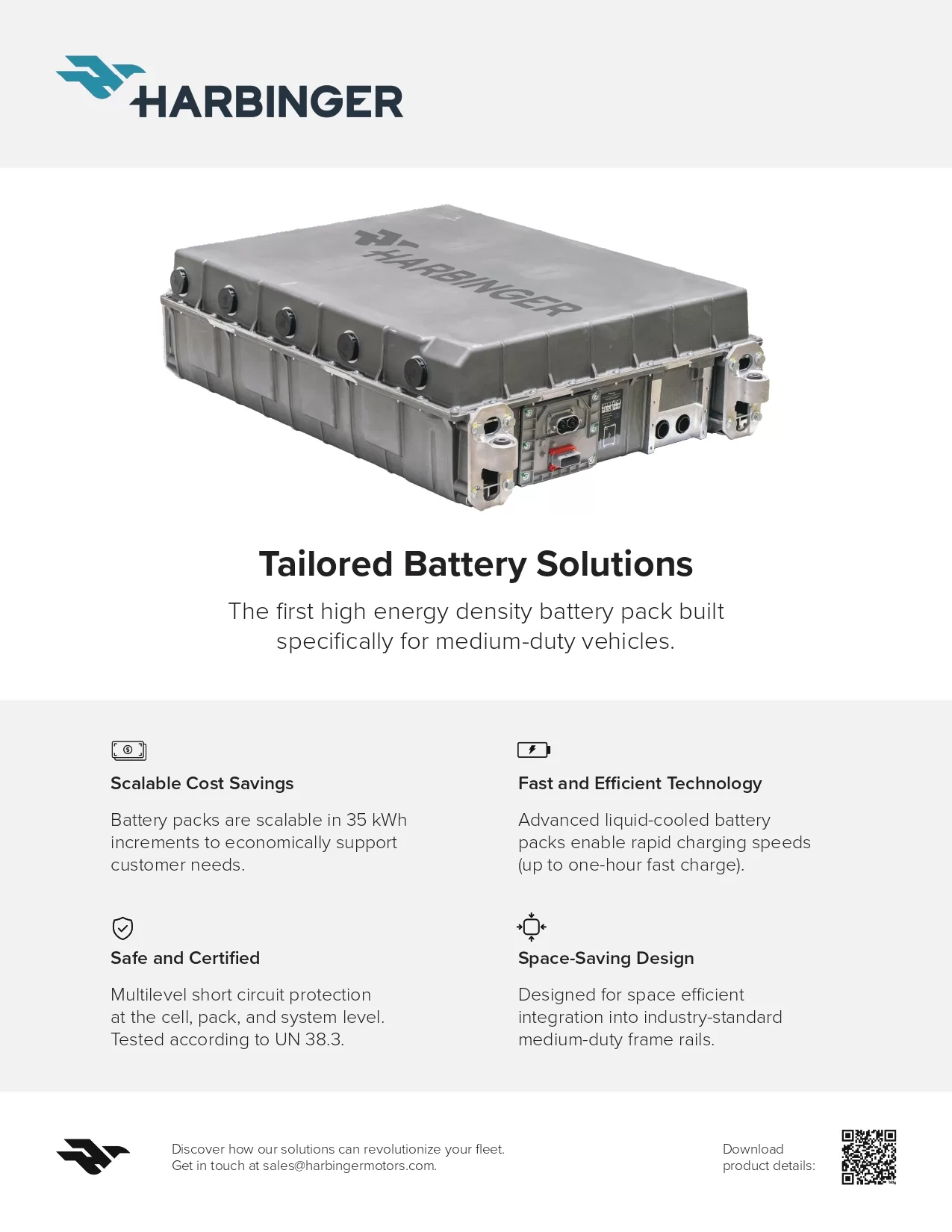 Harbinger | Spec Sheet | Battery